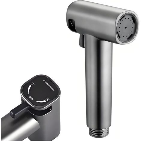 Pulvérisateur de Bidet de Toilette à Main Douchette WC Pomme de Douche Douchette à Main Bidet Réglable avec Double Mode (Jet/Stream) pour Hygiène Personnelle, Soins de Nettoyage (1/5)