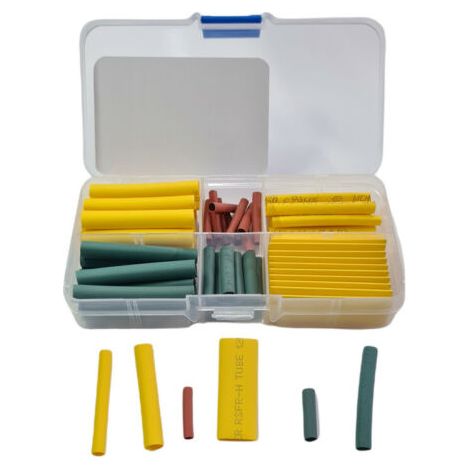 SET KIT 60PZ GUAINE TERMORESTRINGENTI ASSORTIMENTO CAVI CAVO ELETTRICO TUBI