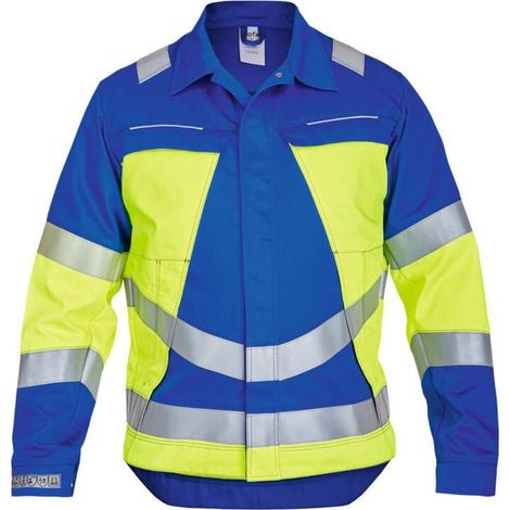 [GEBRAUCHT] B-Ware ROFA Multinorm-Jacke VIS-LINE Herren Jacke kornblau gelb Größe DE 98 350g/m² (1/2)