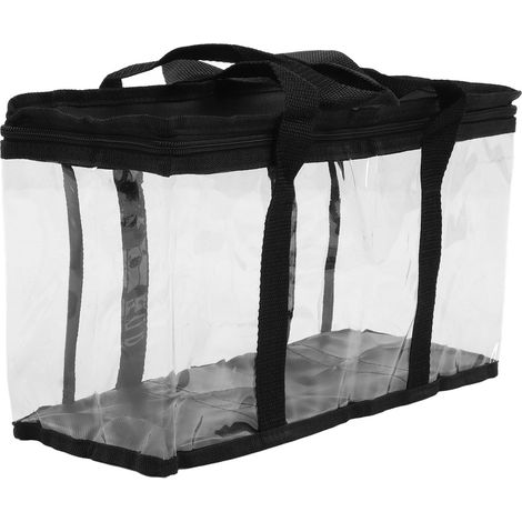 Transparente Werkzeugaufbewahrungstasche aus PVC mit Reißverschluss, staubdicht, großes Fassungsvermögen, für Wartungsarbeiten, 38 x 15 x 21 cm (1/5)