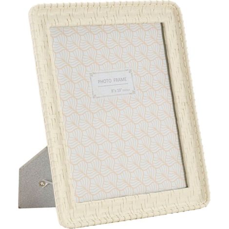 Cornice portafoto in resina crema, 26x2x31 cm – Bamboo Style (1/5)