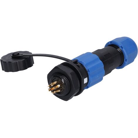 Luftfahrt-Steckerbuchse, sicher, zuverlässig, oxidationsbeständig, langlebig, kompakter Stecker für programmgesteuerte Maschinen (7-polig (250 V, 5 A)) (1/5)