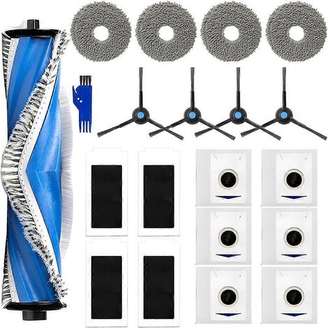 Filtre pour aspirateur brosse pour aspirateur Filtre de brosse pour aspirateur filtre de ECOVACS DEEBOT T30S Robot Aspirateur Main Side Brosse HEPA Filtres Serpillière Cloth Pads Dust Bags pièce détac (1/5)