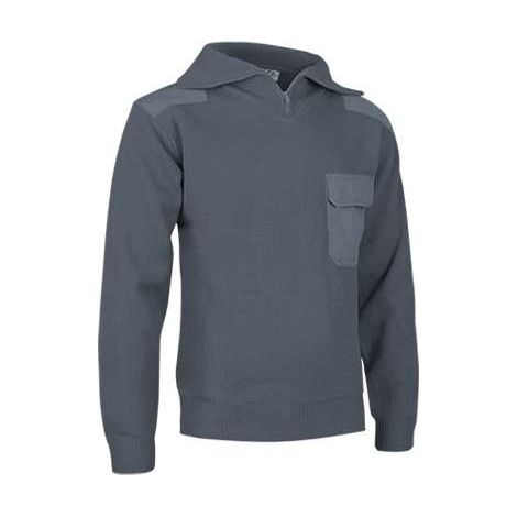 Jersey cuello alto en tejido de punto grueso  VALENTO Driver L Gris cemento