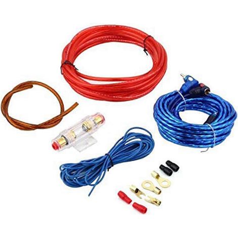 60A Sicherungshalter, 8 AWG Stromkabel, Sicherungssatz für Subwoofer-Lautsprecher und Auto-Audioverstärker (RCA). (1/5)