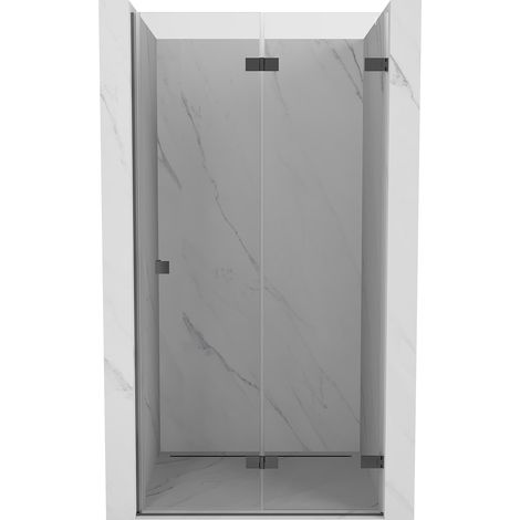 Mexen Lunar-F porte de douche pliante droite 50 cm, transparent, gun metal - 836-050-000-95-00-P (1/5)