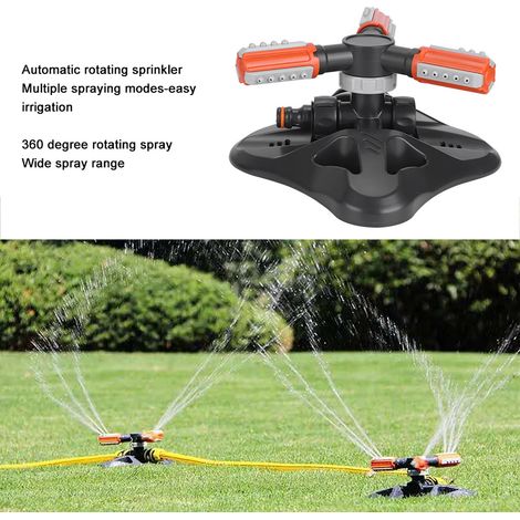 Système d'arrosage automatique rotatif à 360° à 3 bras pour jardin et pelouse (1/5)