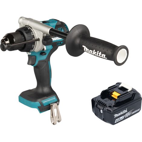 Taladro atornillador de impacto a batería Makita DHP 492 M1 18 V 141 Nm sin escobillas + 1 batería de 4,0 Ah - sin cargador