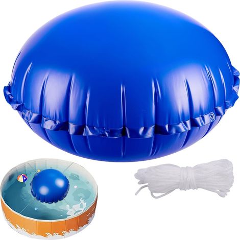 Coussin gonflable pour piscine - Avec corde tout autour - 120 x 120 cm - (1/5)