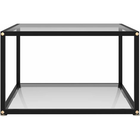 Maison Exclusive - Tavolino da Salotto Trasparente 60x60x35 cm in Vetro Temperato (1/5)