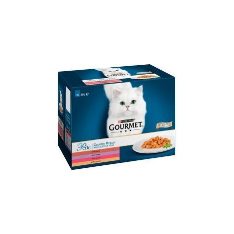 Gourmet Perle Country Medley in Jelly (Turkey Trout Duck & - 12pk - 573183