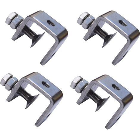 4 Pièces En Acier Inoxydable 304 Pinces En Forme De U En Forme De C étau Pinces à Bois Pinces Robustes En Forme De C Avec Une Large Ouverture De Mâchoire (1/5)