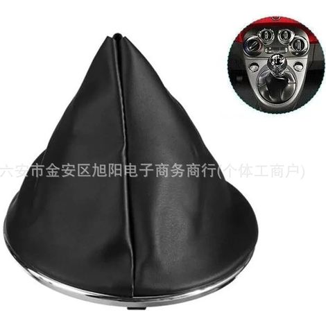 Suitable for Fiat 500c, black dust cover with base and silver frame, 50295325 50295075 (1/5)