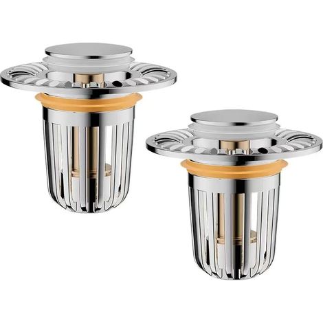 Filtro de desagüe de acero inoxidable, rejilla extraíble para cabello y residuos, compatible con fregadero y bañera – Ideal para baño y cocina (1/5)