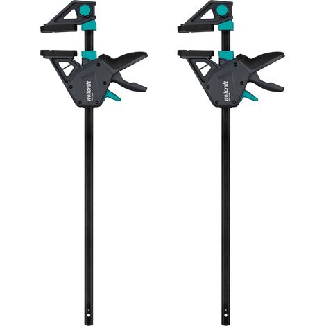 wolfcraft 2 Sargentos monomanual PRO MAX - 8662060 - El sargento de gran fuerza para las máximas exigencias profesionales