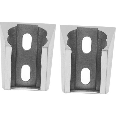 Support Fixe pour Pommeau de Bain en Acier Inoxydable, 2 Pièces Base Réglable à 2 Niveaux, Finition Argentée, Accessoires Bain pour Hôtel et Usage Domestique (1/5)