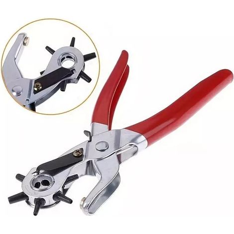 Pinza Fustellatrice Foratrice Per Cintura Scarpe Cuoio Bucare Forare Fare Buchi