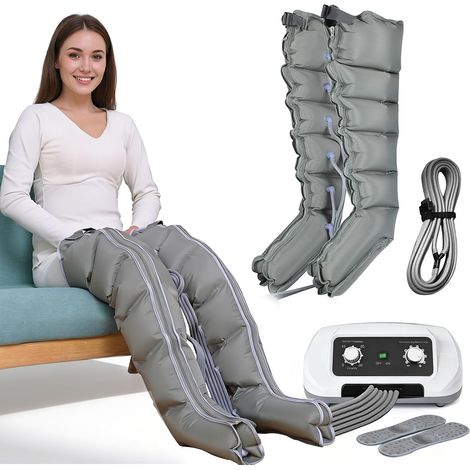 Dispositif de drainage lymphatique Appareil de drainage lymphatique pour les jambes et les bras Masseur de drainage lymphatique pour jambes et ventre Masseur de drainage lymphatique (gris, 2 (1/5)