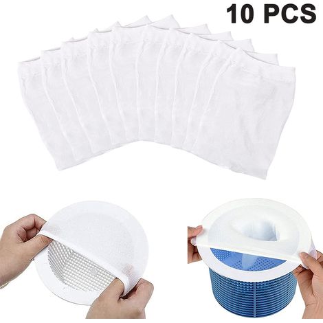 Chaussettes de skimmer de piscine - Protection idéale pour les filtres, paniers et skimmers - La chaussette/filet/protection idéale pour protéger votre piscine enterrée ou hors sol