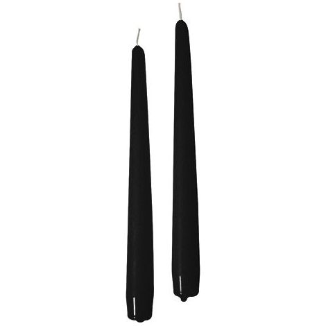 Cereria Di Giorgio Candele Coniche Ø 2,2 cm H. 25 cm (10 pz) - Nero (1/2)