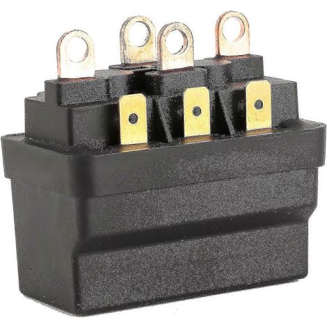 Contacteur de relais électromagnétique pour treuil, 12 V 120 A, type universel en acier, compatible avec les véhicules tout-terrain (VTT, UTV) et 4x4. (1/5)