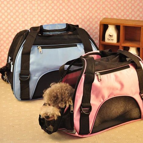 Sac De Transport Pour Chien/Chat Oxford Rose Taille M 473024cm (1/2)