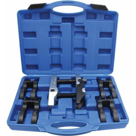 Satra, extractor de rótulas juego completo, herramienta profesional para suspensión y dirección, compatible con varios vehículos, acero resistente, con estuche, gris
