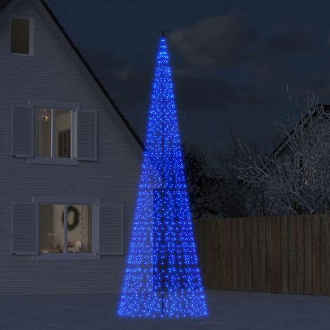 LED-Weihnachtsbaum 1534 LEDs Blau 500 cm