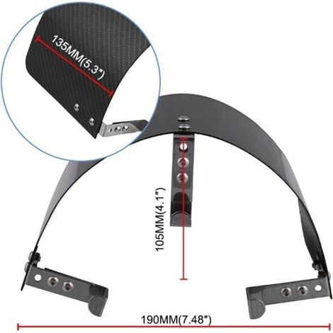 Couvercle Filtre à Air Sport Cône Admission Air Froid Voiture Protection Thermique Fibre (1/5)