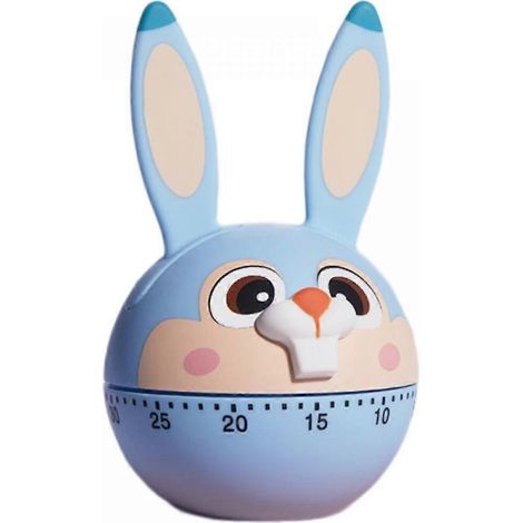 Minuteur de cuisine, horloge lapin à longues oreilles, réveil, minuteur mécanique de cuisine, minuteur pour cours ou réunions, outil de gestion du temps. (1/5)