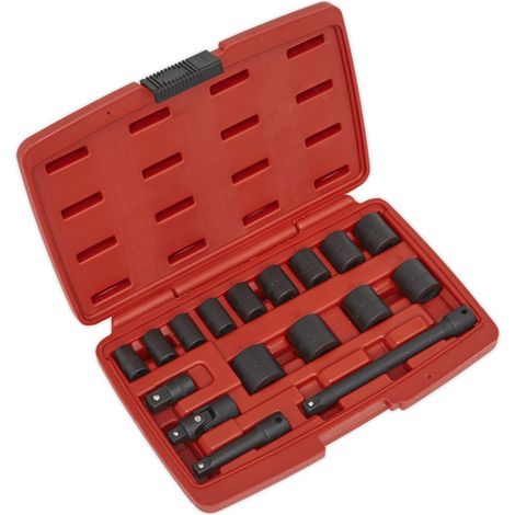 Sealey Premier Impact Socket Set 3/8""Sq Drive 17pc AK68217