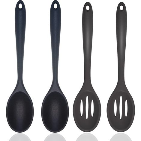 Kochlöffel-Set 4-teilig Antihaft-Küchenlöffel Silikonlöffel Antihaftbeschichtet und hitzebeständig Zum Rühren Backen und Mischen 20 3 x 4 5 cm 20,3 (1/5)