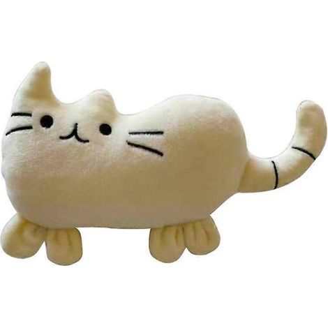 Jouet interactif pour chien, peluche couineuse, animaux en peluche multicolores, en forme de chat, convenant aux chiens et aux chats. (1/4)