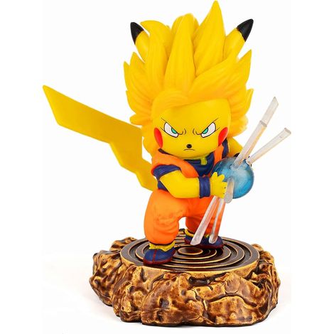 Dragon Ball Super Saiyan, Super Three Sun Wukong COS Hand Model Boxed Ornaments Collection Birthday Gifts PVC (1/5)