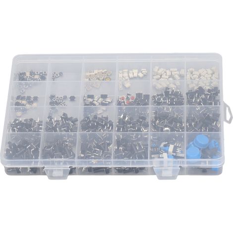 460 pièces interrupteurs tactiles poussoirs, 24 types, boutons tactiles pour télécommande TV (1/5)