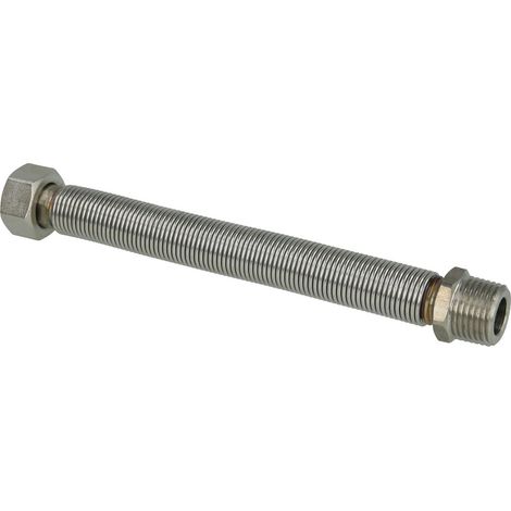 Tuyau cannelé inox extensible 1/2'' 200 - 410 mm avec joint