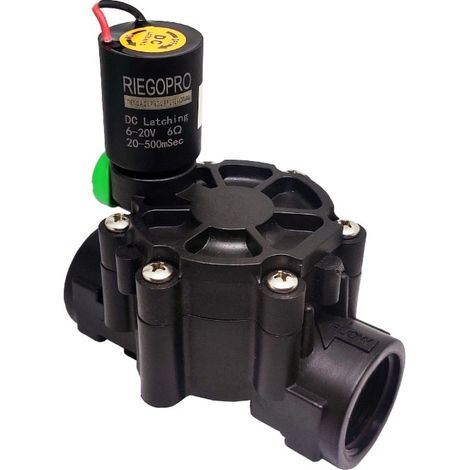 Electroválvula Riegopro RP-100 1" 9V D.C. con apertura y cierre Manual - Automático (1/3)