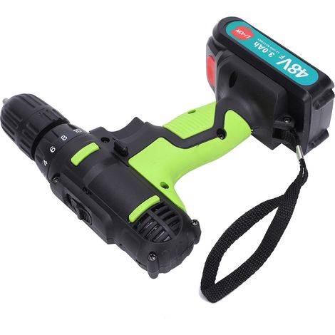 Perceuse Visseuse 2 Vitesses, Perceuse à Percussion, Perçage Bois, Outil Électrique Portable, 100-240V, Prise UE (1/5)