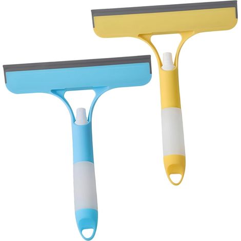 2 raclettes lave-vitres, pulvérisateur, pour miroirs et douche (1/5)