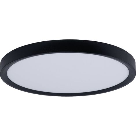 Plafón LED Techo Circular CCT 24W - IP40 - Negro