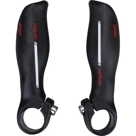 Lightweight 22.2mm Carbon Fiber Handlebar Ends (1/5)