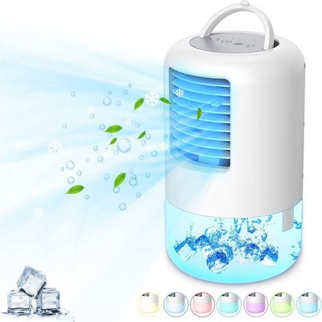 Ulisem Climatiseur mobile 500 ml. climatiseur/ventilateur/humidificateur portable 3 en 1. mini clima (1/5)