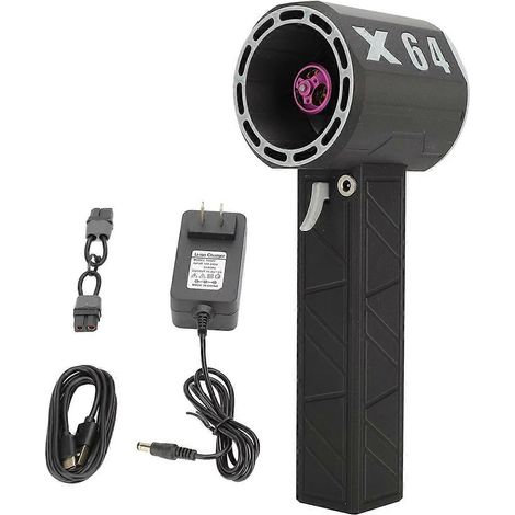 Souffleur d'air turbo X64 Upgrade haute puissance avec moteur sans balais de 64 mm et 11 pales. Prise américaine. (1/5)