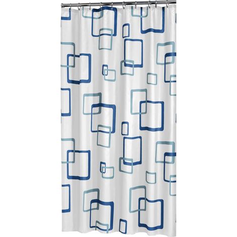 Sealskin Retro Tenda da Doccia, PEVA, Blu, 180 x 200 cm (1/4)