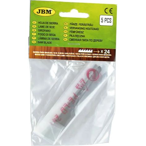 Lame per seghetto alternativo jbm 24 tpi confezione 5 precisione durata