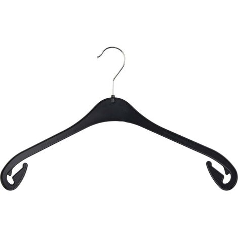 10er-Pack Kleiderbügel aus Kunststoff – 43 cm – schwarz (1/2)