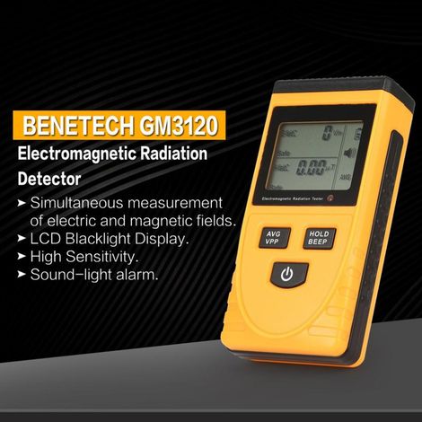 Hochempfindlicher digitaler LCD-Strahlungsdetektor, elektromagnetische Feldmessung, Bandbreite 5 Hz–3500 MHz (1/5)