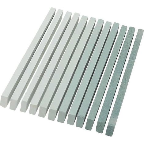 Lot de 12 pierres à aiguiser professionnelles en carbure de silicium pour le polissage de la jadéite et de l'agate (1/4)