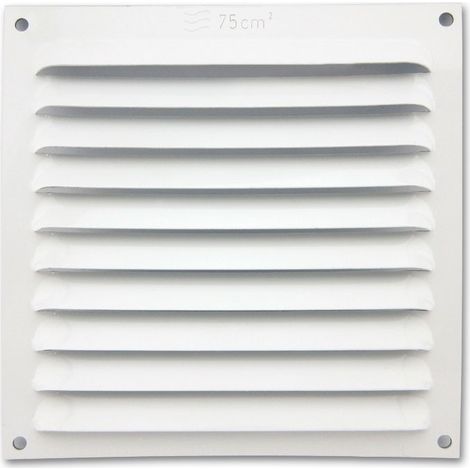 Rejilla de ventilación plana 150x150 mm Blanca (1/3)