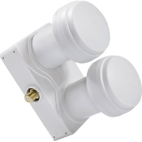 LNB simple monobloc - SMART - TMS6 - 2 Satellites - 1 Abonné - Noir